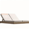 بالجملة فندق Resort Beach Teain Wood Wood Double Chaise Lounge