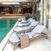 Rattan Rattan Rattan Reclining صالة الاسترخاء بجانب المسبح