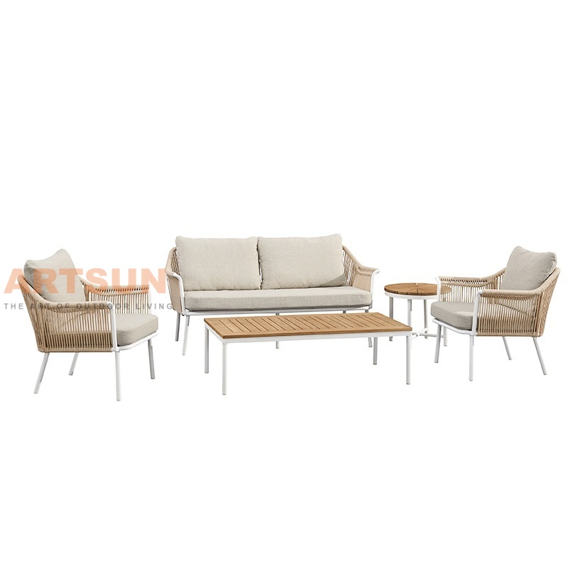 خالدة Eleganct في الهواء الطلق أريكة الحبل المنسوج