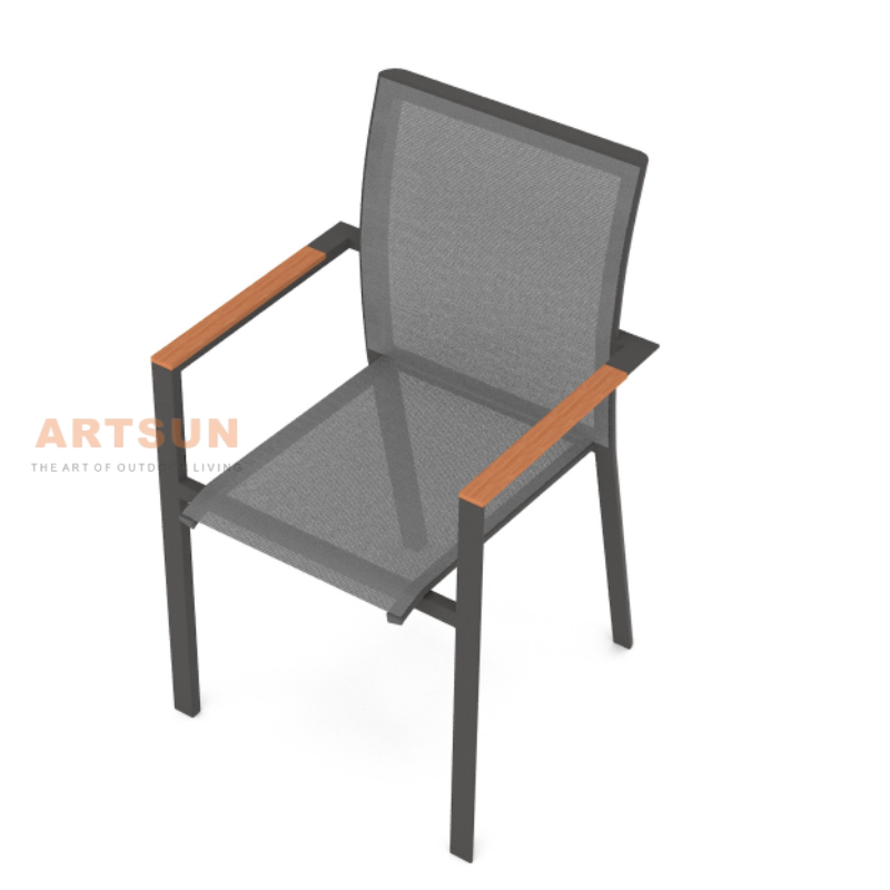 التصميم الحديث قابلة للتكديس حديقة الحديقة كرسي في الهواء الطلق للمقهى