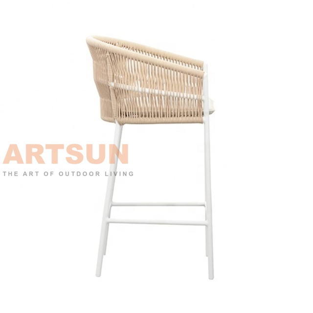 مجموعة بار شرفات الفناء الأكثر ملاءمة الحبل المنسوجة