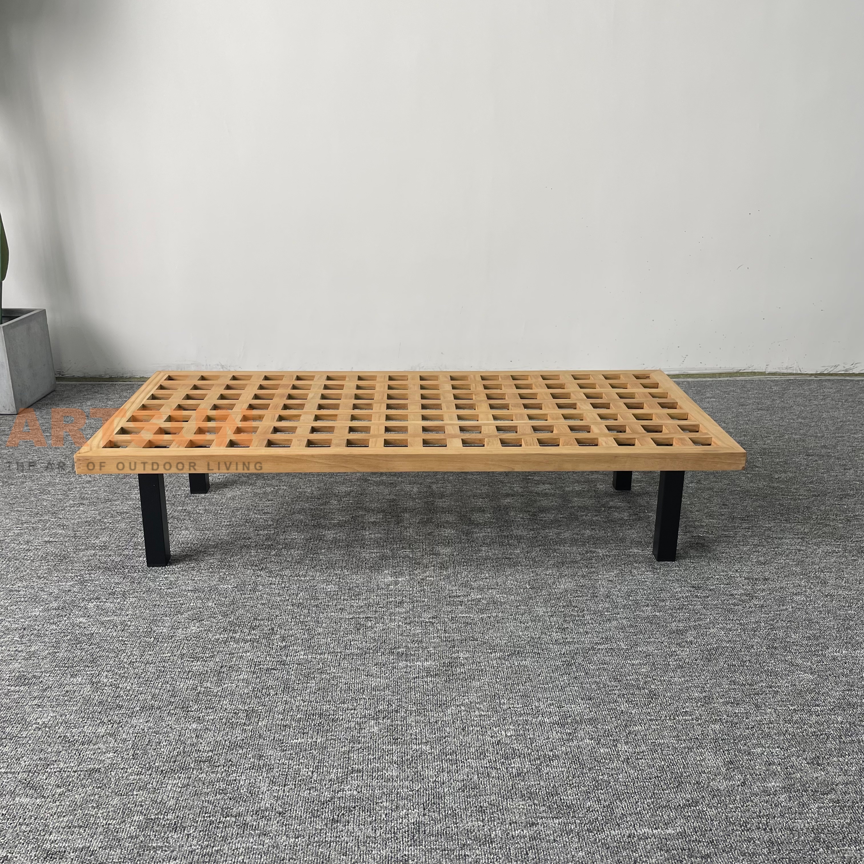 مجموعة أريكة حديقة الخوص عالية الجودة مع وسادة