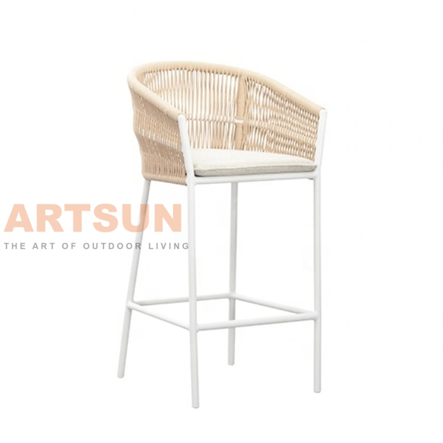 مجموعة بار شرفات الفناء الأكثر ملاءمة الحبل المنسوجة