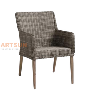  كرسي خوص الحديقة في الهواء الطلق لتراس الفناء الخلفي