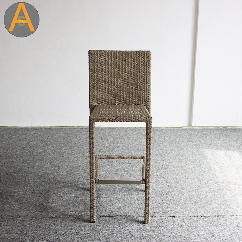 المصنع المباشر Wicker Rattan High Bar كرسي في الهواء الطلق