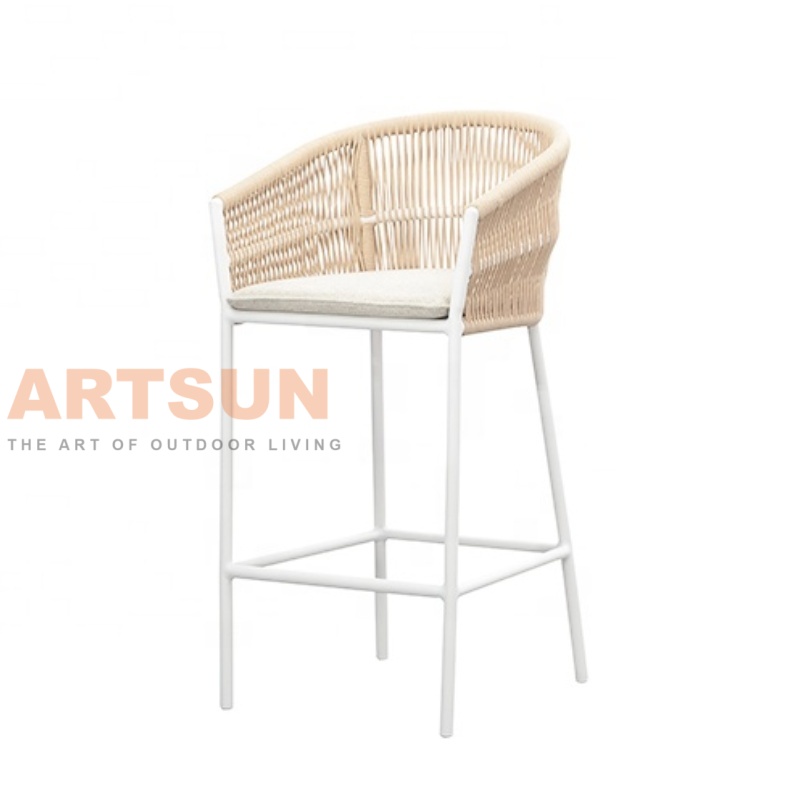 مجموعة بار شرفات الفناء الأكثر ملاءمة الحبل المنسوجة