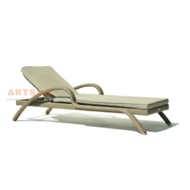 Rattan Rattan Rattan Reclining صالة الاسترخاء بجانب المسبح