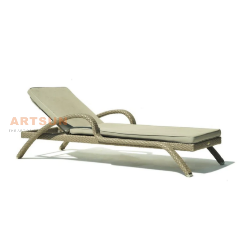 Rattan Rattan Rattan Reclining صالة الاسترخاء بجانب المسبح